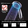 Ana Bath LSS5430CCP 4 Inch 5 Multi-Function Blue LED Light Dual Shower Head Combo Shower System with BRASS connector & 5-ft Stainless Steel Shower Hose - Premium Chrome view 2