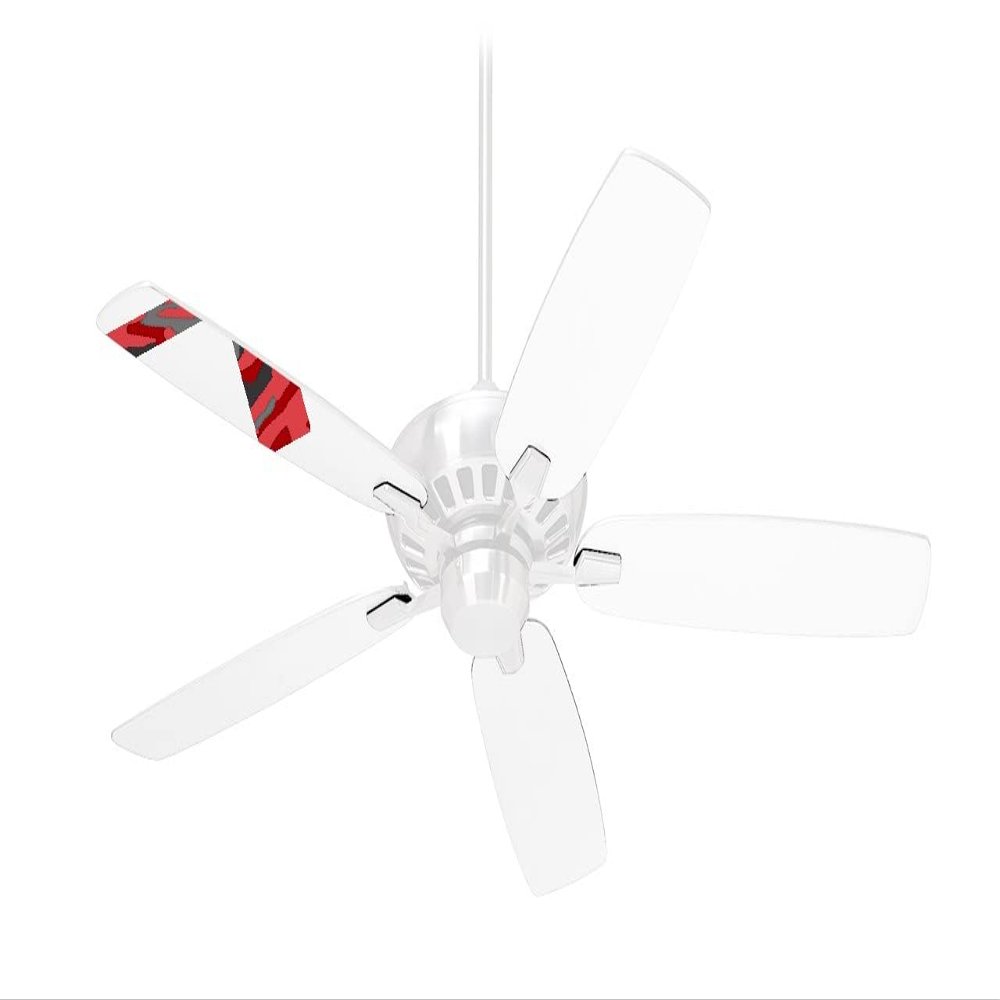 Camouflage Red - Ceiling Fan Skin Kit fits most 42 inch fans (FAN and BLADES SOLD SEPARATELY)
