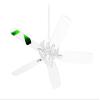 Fire Flames Green - Ceiling Fan Skin Kit fits most 42 inch fans (FAN and BLADES SOLD SEPARATELY) view 1