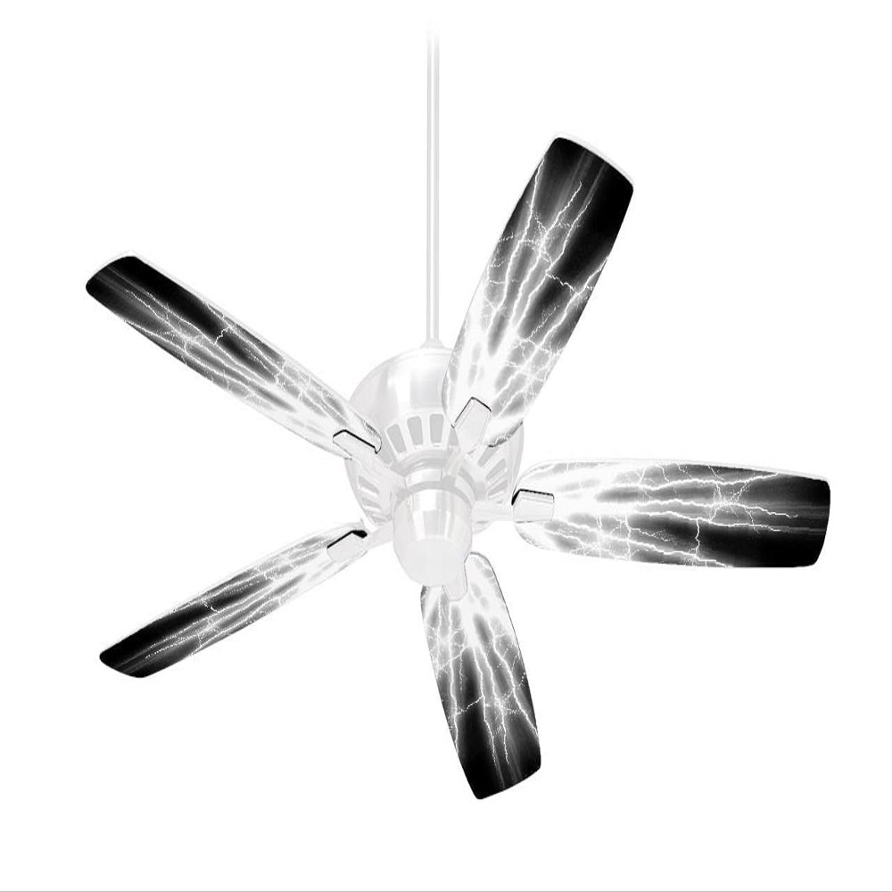 Lightning White - Ceiling Fan Skin Kit fits most 42 inch fans (FAN and BLADES SOLD SEPARATELY)