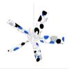 Lots of Dots Blue on White - Ceiling Fan Skin Kit fits most 42 inch fans (FAN and BLADES SOLD SEPARATELY) view 1
