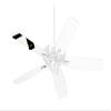 Lots of Dots Green on Black - Ceiling Fan Skin Kit fits most 42 inch fans (FAN and BLADES SOLD SEPARATELY) view 1