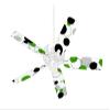 Lots of Dots Green on White - Ceiling Fan Skin Kit fits most 42 inch fans (FAN and BLADES SOLD SEPARATELY) view 1