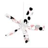 Lots of Dots Pink on White - Ceiling Fan Skin Kit fits most 42 inch fans (FAN and BLADES SOLD SEPARATELY) view 1