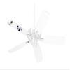 Lots of Dots Purple on White - Ceiling Fan Skin Kit fits most 42 inch fans (FAN and BLADES SOLD SEPARATELY) view 1