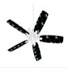 Pastel Butterflies Green on Black - Ceiling Fan Skin Kit fits most 42 inch fans (FAN and BLADES SOLD SEPARATELY) view 1
