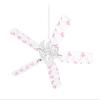 Pastel Butterflies Pink on White - Ceiling Fan Skin Kit fits most 42 inch fans (FAN and BLADES SOLD SEPARATELY) view 1