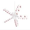 Pastel Butterflies Red on White - Ceiling Fan Skin Kit fits most 42 inch fans (FAN and BLADES SOLD SEPARATELY) view 1