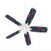 Crazy Dots 02 - Ceiling Fan Skin Kit fits most 42 inch fans (FAN and BLADES SOLD SEPARATELY) view 1
