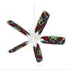 Crazy Dots 04 - Ceiling Fan Skin Kit fits most 42 inch fans (FAN and BLADES SOLD SEPARATELY) view 1