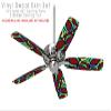 Crazy Dots 04 - Ceiling Fan Skin Kit fits most 42 inch fans (FAN and BLADES SOLD SEPARATELY) view 2