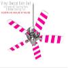 Psycho Stripes Hot Pink and White - Ceiling Fan Skin Kit fits most 42 inch fans (FAN and BLADES SOLD SEPARATELY) view 2
