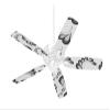 Petals Gray - Ceiling Fan Skin Kit fits most 42 inch fans (FAN and BLADES SOLD SEPARATELY) view 1