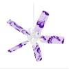 Petals Purple - Ceiling Fan Skin Kit fits most 42 inch fans (FAN and BLADES SOLD SEPARATELY) view 1