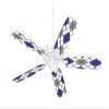 Argyle Blue and Gray - Ceiling Fan Skin Kit fits most 42 inch fans (FAN and BLADES SOLD SEPARATELY) view 1