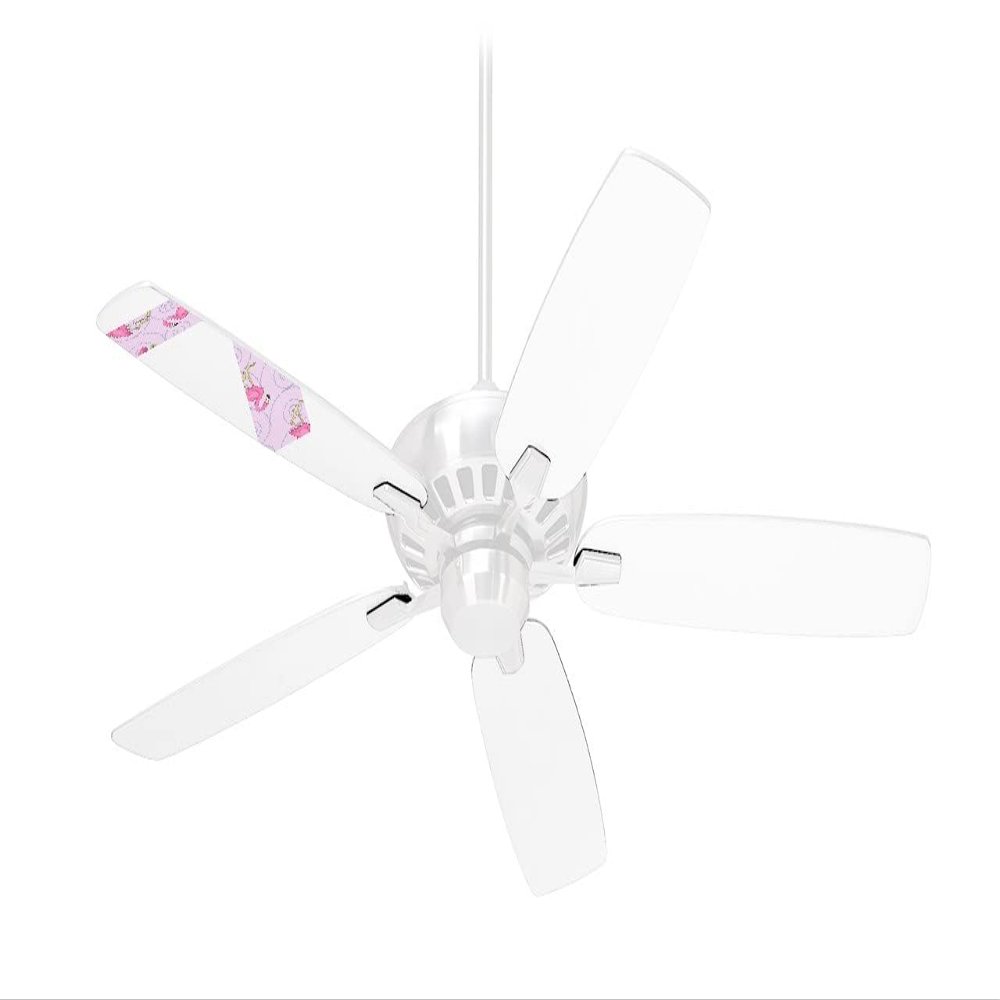 Flamingos on Pink - Ceiling Fan Skin Kit fits most 42 inch fans (FAN and BLADES SOLD SEPARATELY)
