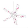 Flamingos on White - Ceiling Fan Skin Kit fits most 42 inch fans (FAN and BLADES SOLD SEPARATELY) view 1