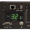Tripp Lite Switched PDU, 7.4kW Single Phase, 230V, 16 Outlets (C13), IEC-309 32A Blue, 12ft. Cord, 2U Rack-Mount Power, TAA (PDUMH32HVNET) , Black view 3