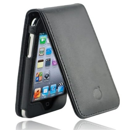 VIRAL ARROW Napa Leather Case for iPod Touch 4G NEWEST MODEL-Black