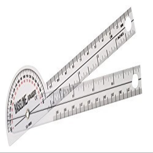 Goniometer, 180 deg. Plastic, 6 in