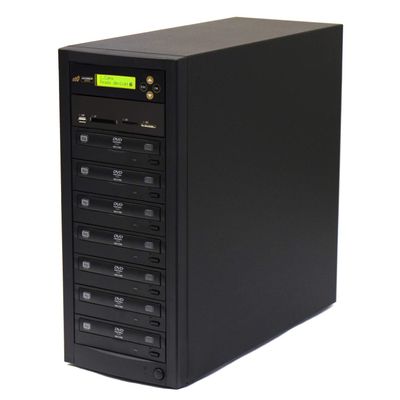 Acumen Disc 1 to 6 Multimedia Backup Duplicator - CF SD MS USB Flash Media Memory Card to DVD CD & Multiple Discs Copier Machine Unit (Standalone Audio Video Copy Tower, Duplication Device)