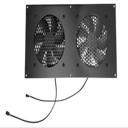 Coolerguys Programmable Thermostat Cooling Kit for Cabinets, AV, and Components (Metal, Dual 120mm)