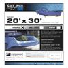 Dry Top Multi-Purpose Economy Poly Tarp, 20x30 Feet, Blue view 3
