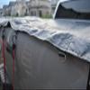 11x24 Super Heavy Duty Black Dry Top Poly Truck Tarp (11'x24') view 2