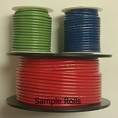 GPW White 14AWG Stranded 600V Hook Up Wire - 25' Roll