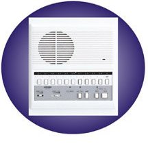 Aiphone 10-Call Intercom Master Station with All-Call, Semi-Flush Mount