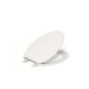 KOHLER K-4774-96 Brevia Elongated Toilet Seat with Quick-Release Hinges And Quick-Attach Hardware For Easy Clean, Biscuit view 1