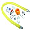 T&S Brass HG-2C-36K Gas Hose with Free Spin Fittings, 1/2-Inch Npt, 36-Inch Long and Includes Installation Kit view 1