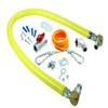 T&S Brass HG-2D-36SK Gas Hose with Free Spin Fittings, 3/4-Inch Npt, 36-Inch Long, Installation Kit and Swivelink Fittings view 1