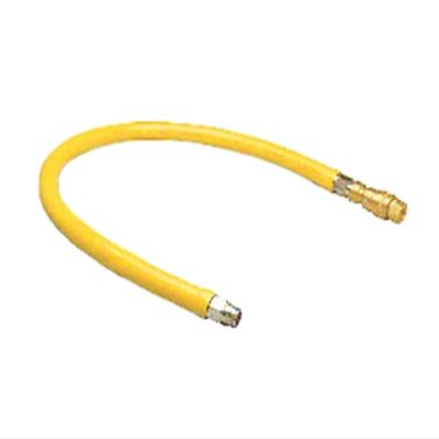 T&S Brass HG-4D-24 Gas Hose with Quick Disconnect, 3/4-Inch Npt and 24-Inch Long
