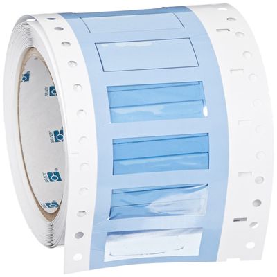 Brady PS-375-150-WT-S 1.5" Width x 0.645" Height, B-342 Heat-Shrink Polyolefin, Matte Finish White PermaSleeve Wire Marking Sleeve (Pack of 250)