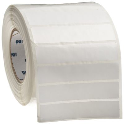 Brady THT-18-484-3 3" Width x 1" Height, B-484 Permanent Polyester, Gloss Finish White Thermal Transfer Printable Label (3000 per Roll)
