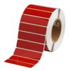 Brady THTEP-174-593-.5RD 4" Width x 1" Height, B-593 Adhesive-Taped Polyester, Gloss Finish Red Thermal Transfer Printer Raised Panel Label (500 per Roll) view 1