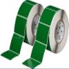 Brady THTEP-177-593-.5GN 3" Width x 2.5" Height, B-593 Adhesive-Taped Polyester, Gloss Finish Green Thermal Transfer Printer Raised Panel Label (500 per Roll) view 1