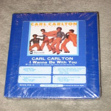 Carl Carlton " I Wanna Be With You " 8 Track / 8-Track Tape 8022