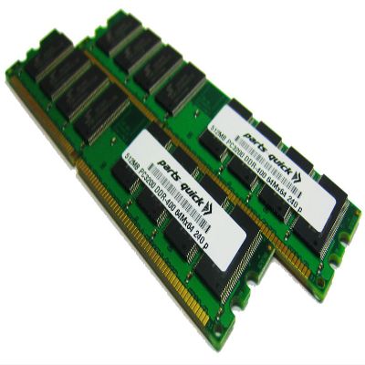 1GB 2 X 512MB PC3200 400MHz 184 pin DDR SDRAM Non-ECC DIMM Desktop Memory RAM for Dell Dimension XPS(PARTS-QUICK Brand)