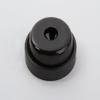 16 Gliders of Hard Rubber with Screw, Black, 24 mm view 1