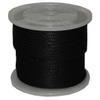 T.W Evans Cordage Co. 98324 3/8-Inch by 300-Feet Solid Braid Propylene Multifilament Derby Rope, Black view 1
