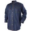 Black Stallion (FS8-DNM Men's 8 oz Long Sleeve Flame-Resistant Treated Cotton Denim Work Shirt, Chest Pocket with Flaps, Durable Metal Snaps, Denim, 2X-Large view 1