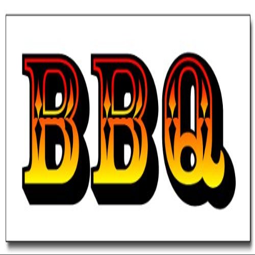 12" BBQ Decal Sticker barbque BBQ Smoker