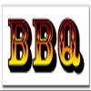12" BBQ Decal Sticker barbque BBQ Smoker view 1