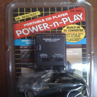 Mr. Bracket Power-n-Play for Portable CD Players - Built-in DC Converter (9002)