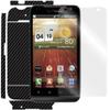 Armorsuit MilitaryShield Black Carbon Fiber Skin Wrap Film + HD Clear Screen Protector for LG Revolution - Anti-Bubble Film view 1