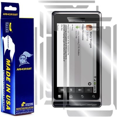 ArmorSuit MilitaryShield Full Body Skin Film + Screen Protector for Motorola Droid 2 - Anti-Bubble HD Clear Film