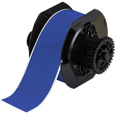 Brady B30C-2250-569-BL 100' Length x 2.25" Width, B-569 Hi-Performance Polyester, Blue BBP31 Low-Halide Tape