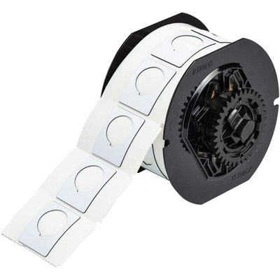 Brady 118051 1.2" Width x 1.5" Height, B-593 Polyester, White BBP31 Button Raised Panel Label, 235 per Roll